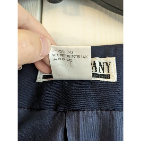 SK & Company Women's Navy Blue Single-Button Blaze & Pant Set Size 12P - Picture 5 of 9